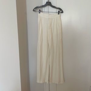 NEVER WORN Abercrombie Tailored Linen-Blend Wide Leg Pants